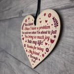 SPECIAL Thank You Gift For Best Friend Wooden Heart Friendship