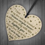 SPECIAL Birthday Thank You Gifts For Grandad Wooden Heart Gifts 