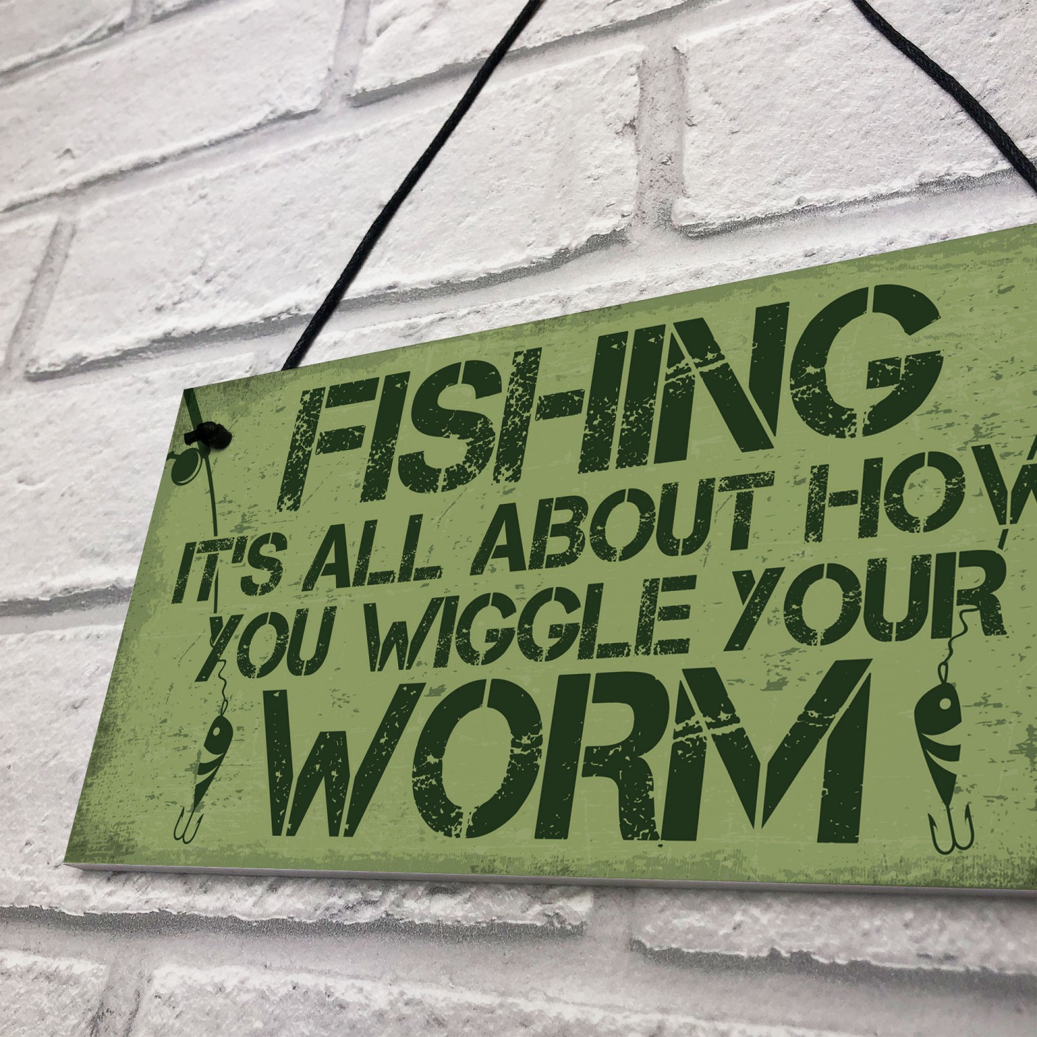 Gone Fishing Sign Plaque Funny Fishing Gifts For Men Man Cave Shed Garage Plaque