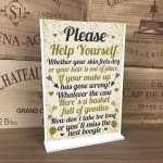 Toiletries Sign Wedding Table Decoration Standing Party Sign 