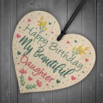 Daughter Birthday Cards Wood Heart Daughter Gift Daughter Plaque