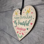 Daughter Birthday Cards Wood Heart Daughter Gift Daughter Plaque