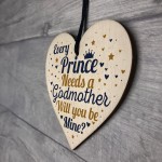 Birthday Christening Godmother Gift Heart Godmother Request Card