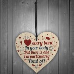 Rude Valentines Gift For Boyfriend Husband Wood Heart Funny Gift