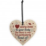 Rude Valentines Gift For Boyfriend Husband Wood Heart Funny Gift