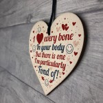 Rude Valentines Gift For Boyfriend Husband Wood Heart Funny Gift