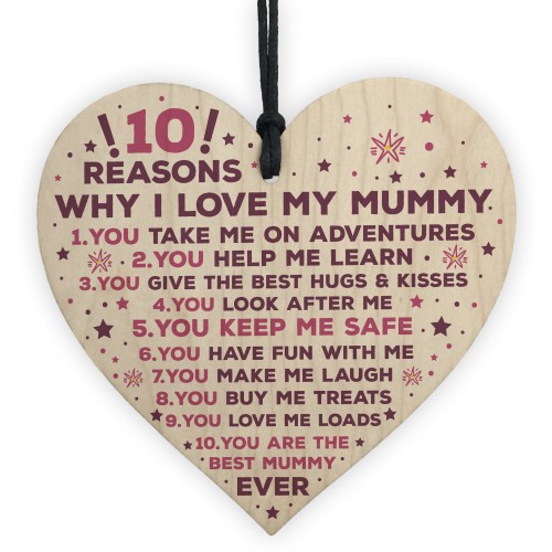 Mummy Gifts From Son Mother And Daughter Gifts Heart 10 Reasons 