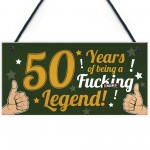 Funny 50th Birthday Present For Men Women 50th Birthday Card