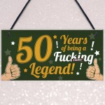 Funny 50th Birthday Present For Men Women 50th Birthday Card