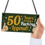 Funny 50th Birthday Present For Men Women 50th Birthday Card