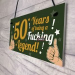 Funny 50th Birthday Present For Men Women 50th Birthday Card