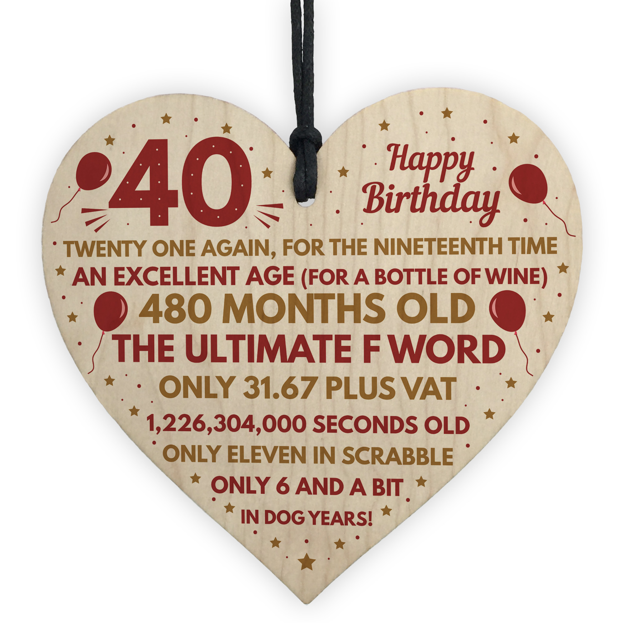 funny-40th-birthday-gifts-for-men-women-wooden-heart-decoration