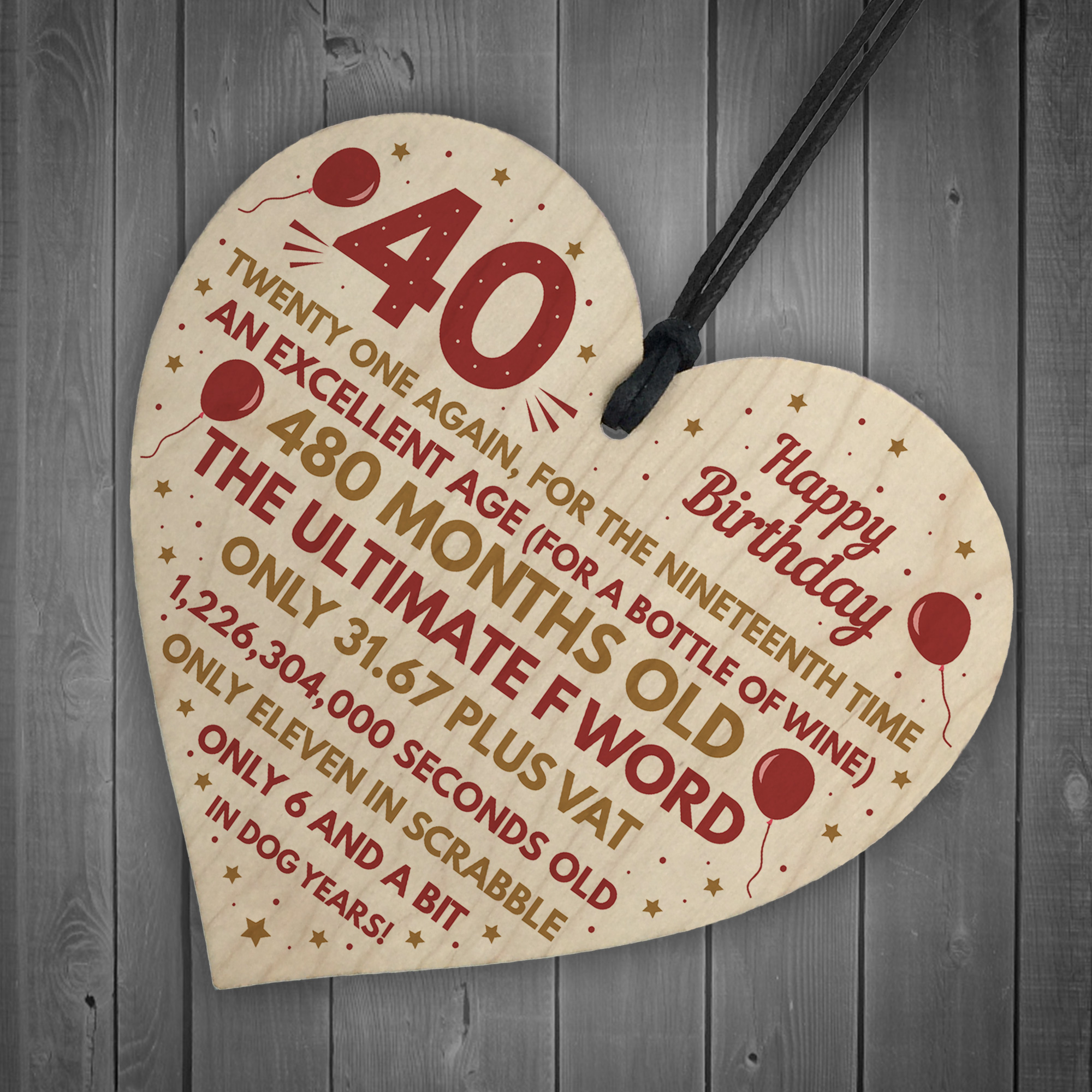 funny-40th-birthday-gifts-for-men-women-wooden-heart-decoration