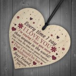 Soulmate Anniversary Gift Wood Heart Plaque Valentines Birthday 