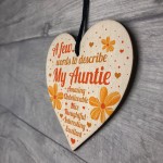 Auntie Gifts Auntie Birthday Card Gift Heart Plaque Mothers Day