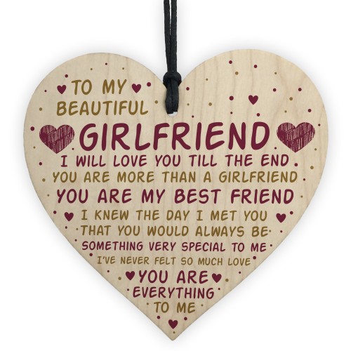 Girlfriend Gift Girlfriend Birthday Card Gift Valentines Gift