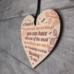 THANK YOU FRIENDSHIP GIFT Wood Heart Best Friend Plaques