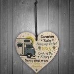 Caravan Rules Novelty Plaque Home Decor Retirement Friend Gifts