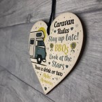 Caravan Rules Novelty Plaque Home Decor Retirement Friend Gifts