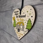 Caravan Rules Novelty Hanging Wooden Heart Accessory Gifts