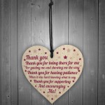 Thank You Gift Plaque FriendshipTeacher Mum Dad Mothers Day