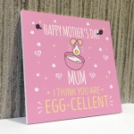 MOTHERS DAY Plastic Greetings Card For Mum Plaque Funny Gift