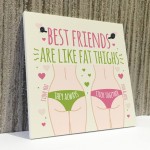 FUNNY BEST FRIEND CARD Friendship Plaque Funny Birthday Gifts