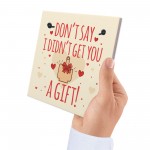 RUDE Birthday Card For Boyfriend Girlfriend Anniversary Gift