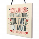 FART TOO MUCH Funny Anniversary Card Birthday Gifts For Wife