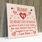 Mothers Day Card From Bump Mummy To Be Gifts Sign Mum Gifts