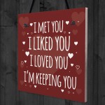 Funny ANNIVERSARY Gift 1st Anniversary Card Plaque Wife Gift