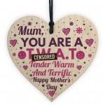 Funny Rude MOTHERS DAY Gift CARD FUNNY MUM MOTHER Sign