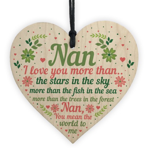 Nan Gifts For Birthday Mother's Day Gift Card Nan Gifts Keepsake