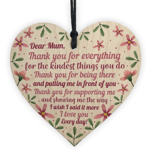 Special Mothers Day Gifts Novelty Wooden Heart Gifts For Mum