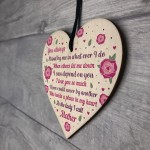 Thank You Mother's Day Gift Wood Heart Friendship Gift Mother