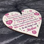 Thank You Mother's Day Gift Wood Heart Friendship Gift Mother