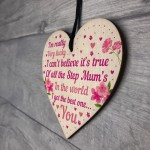 Step Mum Gifts Wooden Heart Step Mum Birthday Gift Mothers Day