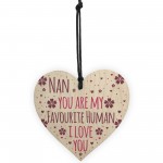 Nan Gift Wooden Heart Nan Birthday Gift Love Sign Nan CARD