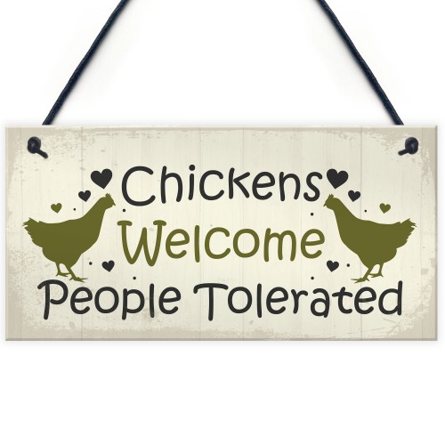 Funny Chicken Sign Hanging Sign Pet Sign Chicken Accessories 