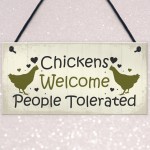 Funny Chicken Sign Hanging Sign Pet Sign Chicken Accessories 