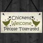 Funny Chicken Sign Hanging Sign Pet Sign Chicken Accessories 