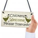 Funny Chicken Sign Hanging Sign Pet Sign Chicken Accessories 