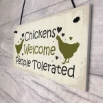 Funny Chicken Sign Hanging Sign Pet Sign Chicken Accessories 