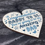 Daddy To Be Gift Baby Shower New Dad Gift Wood Heart New Baby