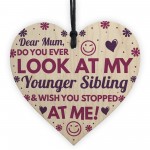 Funny Rude Birthday Gifts For Mum Novelty Wooden Heart Gifts