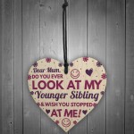 Funny Rude Birthday Gifts For Mum Novelty Wooden Heart Gifts