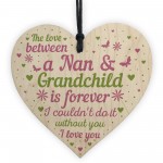 Nan Gifts From Grandchildren Wooden Heart Birthday Gifts For Nan