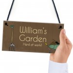 Garden Signs Personalised Any Name Summer House Garden Shed