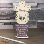 Mothers Day Gift Wooden Heart Nanny Birthday Christmas Gifts