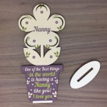 Mothers Day Gift Wooden Heart Nanny Birthday Christmas Gifts